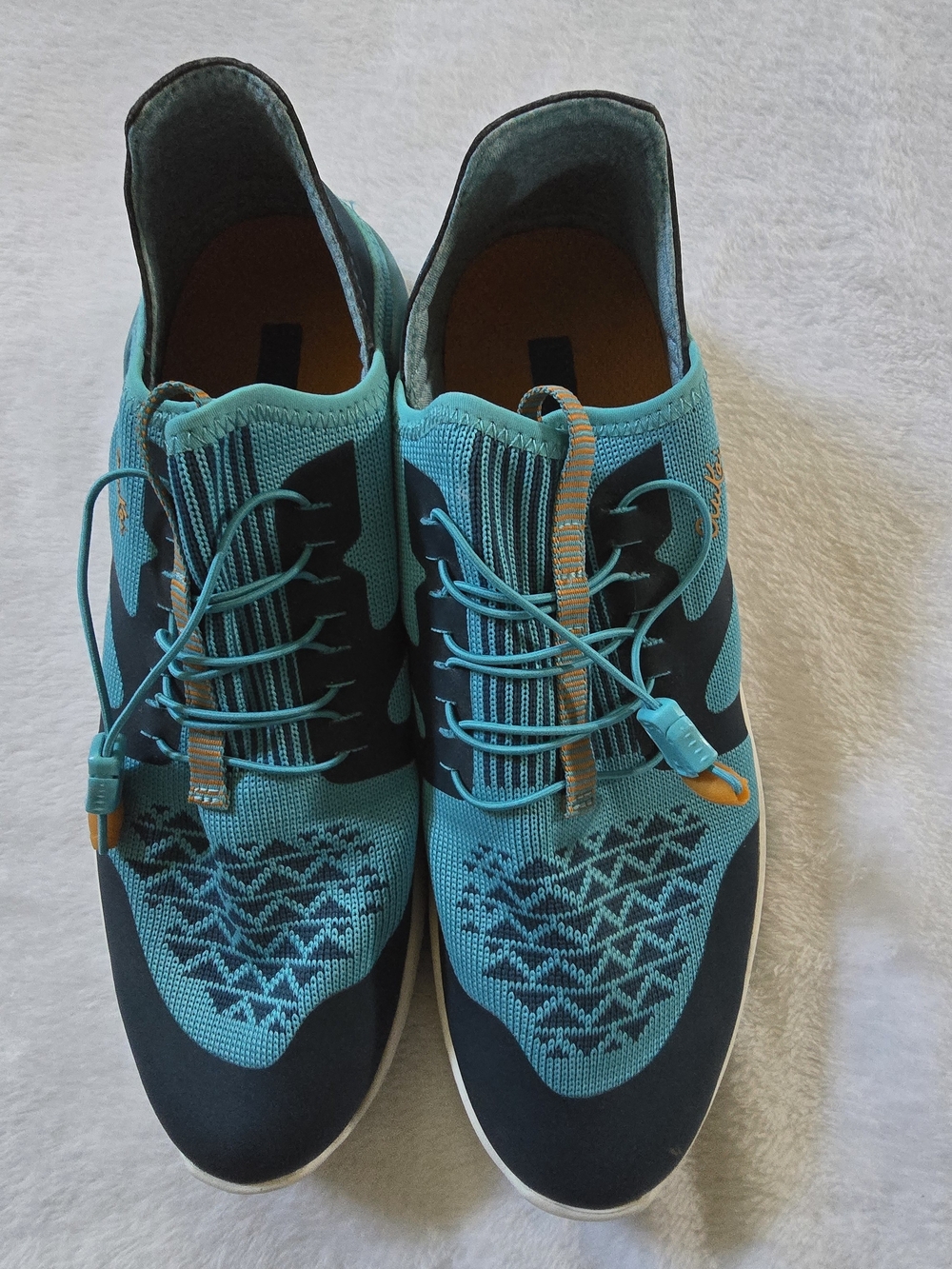 Women's OluKai Athletic Knit Slip-On Sneakers - Teal/Black